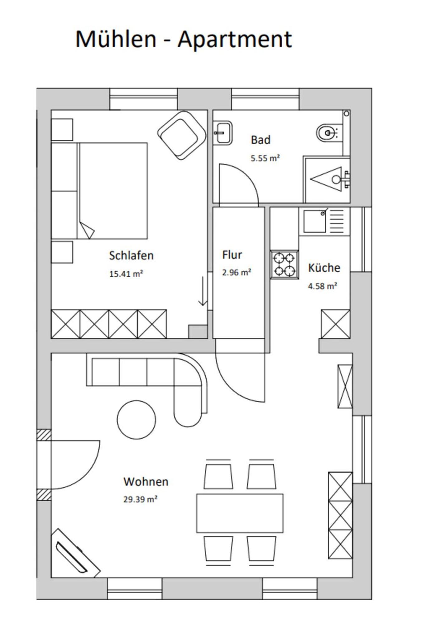 Muehlen-Apartment Im Herrenhaus Rheinblick Ксантен Екстериор снимка